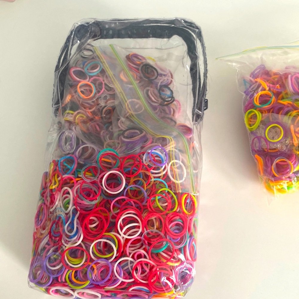 Popular rainbow loom bands plus bracelets tools
